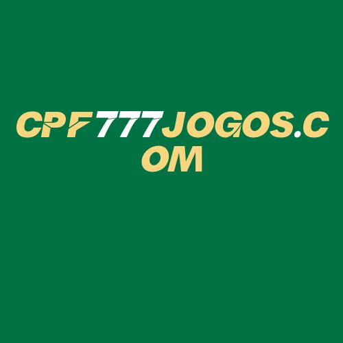 Logo da CPF777JOGOS